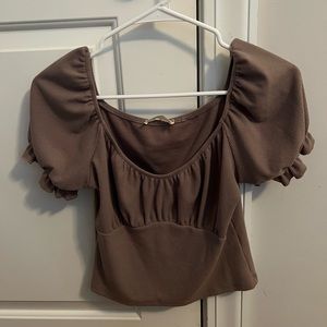 Altar’d State Brown Cropped Top
